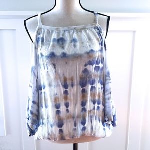 Boho Cold Shoulder Top NWT